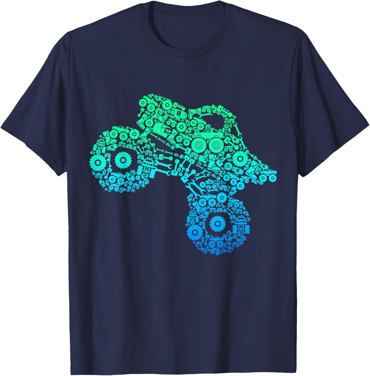 Monster Truck Kids Boys T-Shirt - T-Shirt | Navy