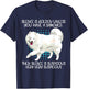 Funny Silence Is Suspicious Very Very Suspicious Samoyed T-Shirt - T-Shirt | Navy