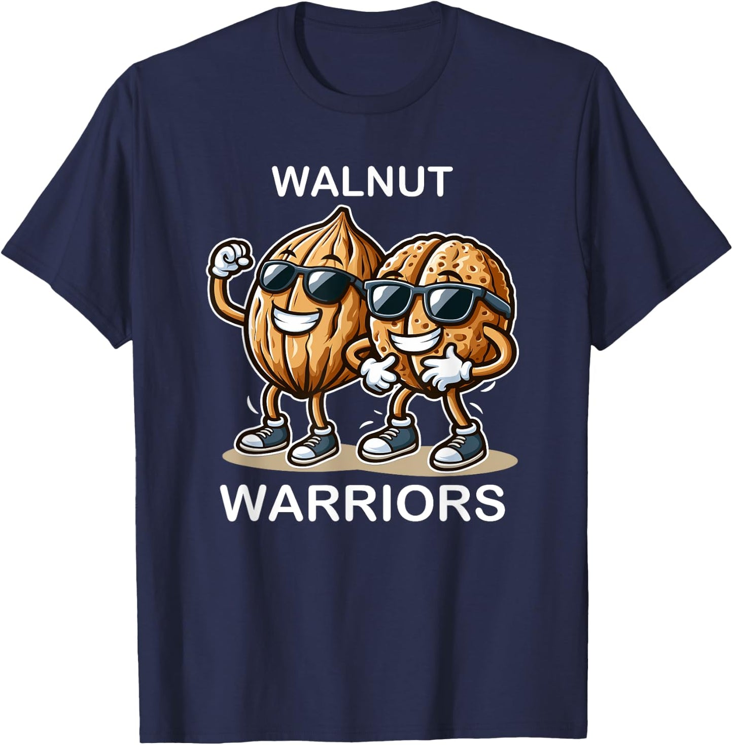 Walnut Friends Walnut Warriors For Snack Lovers T-Shirt - T-Shirt | Navy