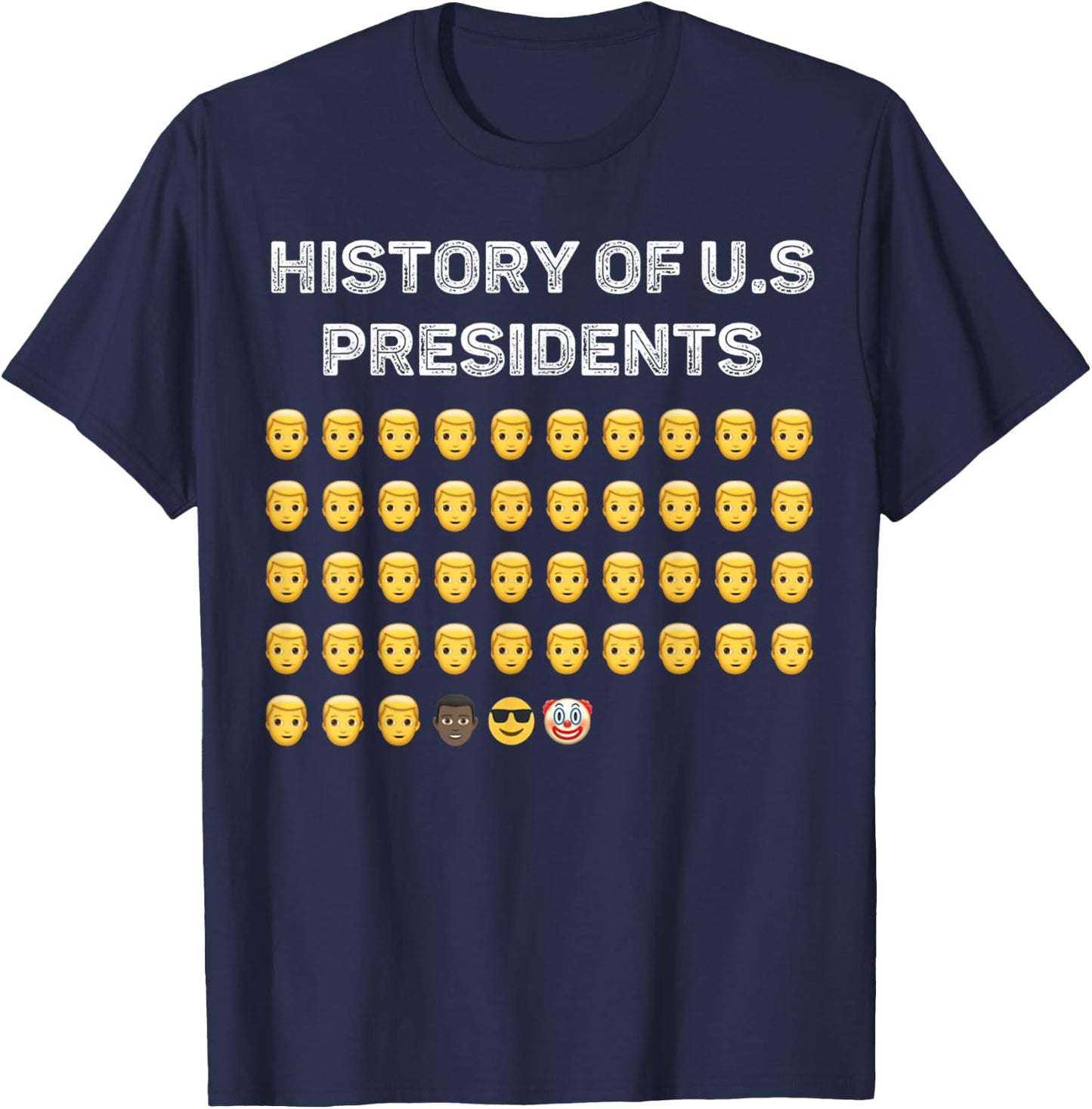 History Of USA Presidents American Patriotic Country Women Men T-Shirt - T-Shirt | Navy