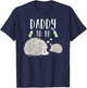 Daddy To Be Hedgehog Baby Shower Cute Woodland Animal T-Shirt - T-Shirt | Navy