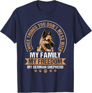 German Shepherd Alsatian Wolf Dog Berger Allemand T-Shirt - T-Shirt | Navy