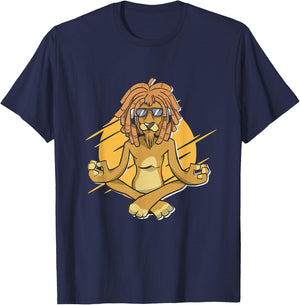 Festival Reggae Rastas Roots Sunglasses Lion Reggae T-Shirt - T-Shirt | Navy
