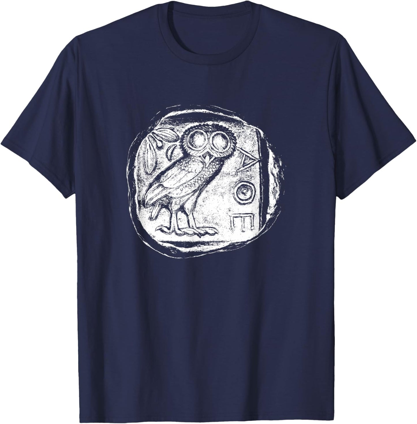 Coin Collecting Ancient Greek Athens Owl Coin Collector T-Shirt - T-Shirt | Navy