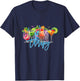 Group Therapy - fun alcohol mixed drinks ladies' night out T-Shirt - T-Shirt | Navy