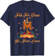 Fall For Jesus He Never Leaves Christian Faith Cross Pumpkin T-Shirt - T-Shirt | Navy