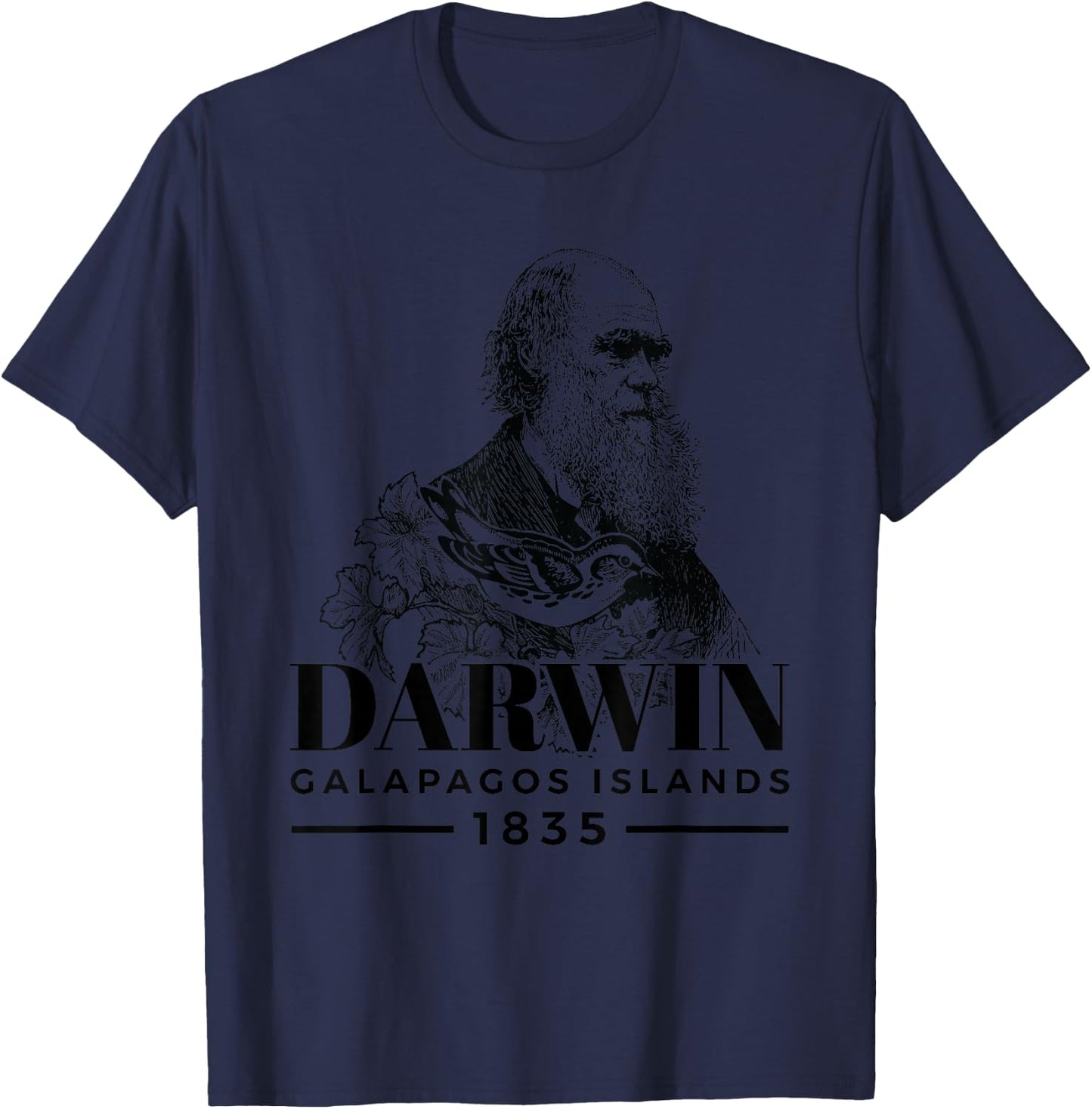 Galapagos Islands Charles Darwin T-Shirt - T-Shirt | Navy