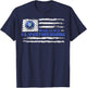 Vintage American Flag Proud US To Be A Space Force Grandma Women Men T-Shirt - T-Shirt | Navy
