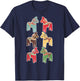 Dala Horses Swedish Vintage T-Shirt - T-Shirt | Navy