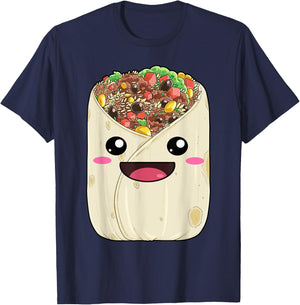 National Burrito Day Mexican Tortilla Guacamole Taco T-Shirt - T-Shirt | Navy