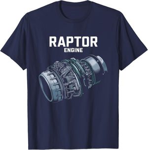 Rocket Scientist Starship Raptor Engine For Space Explorer T-Shirt - T-Shirt | Navy