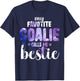 My Favorite Goalie Calls Me Bestie Proud Soccer Player T-Shirt - T-Shirt | Navy