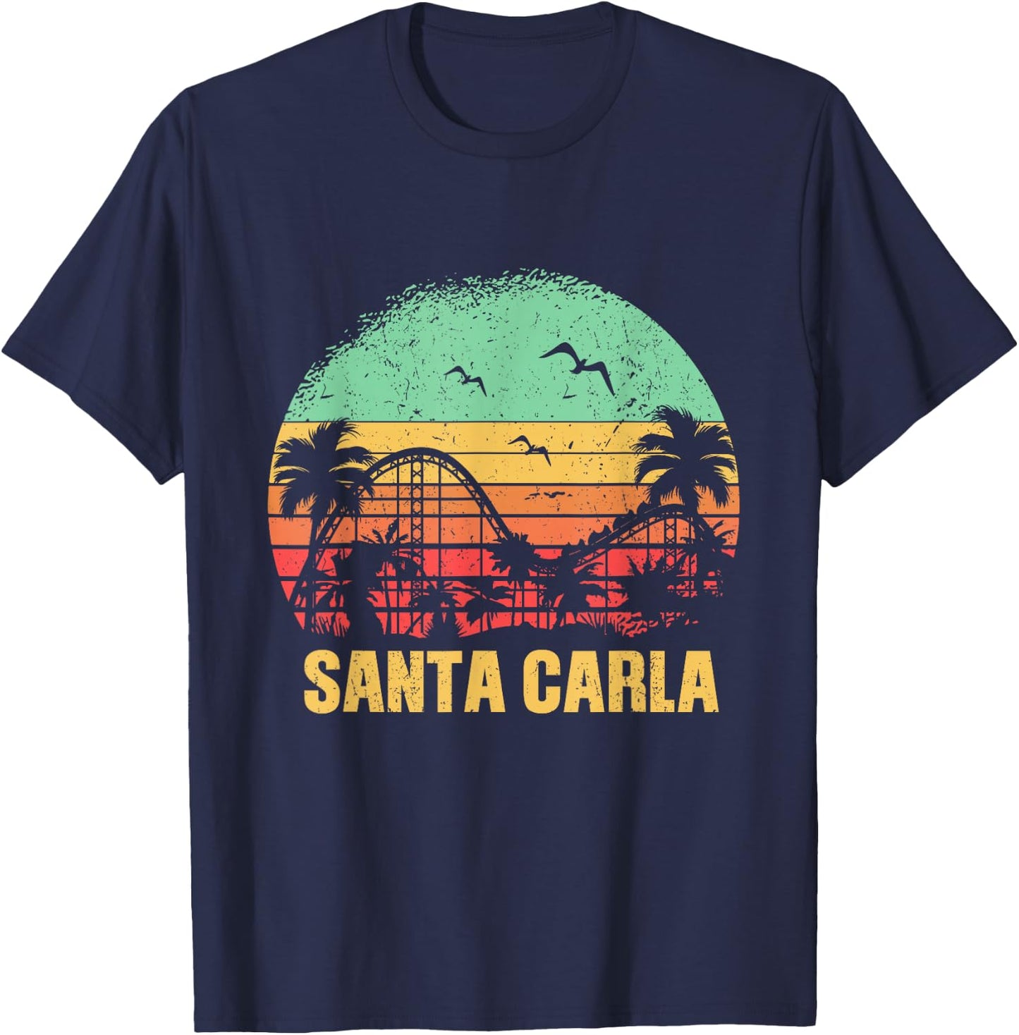 Retro vintage santa carla san franciso pier design T-Shirt - T-Shirt | Navy