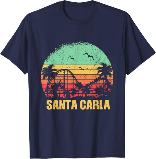 Retro vintage santa carla san franciso pier design T-Shirt - T-Shirt | Navy