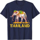 Thailand & Thai Pride Elephant Thailand T-Shirt - T-Shirt | Navy