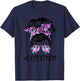 Dope Mom Classy World's Dopest Mom Messy Bun Weed Leaf T-Shirt - T-Shirt | Navy