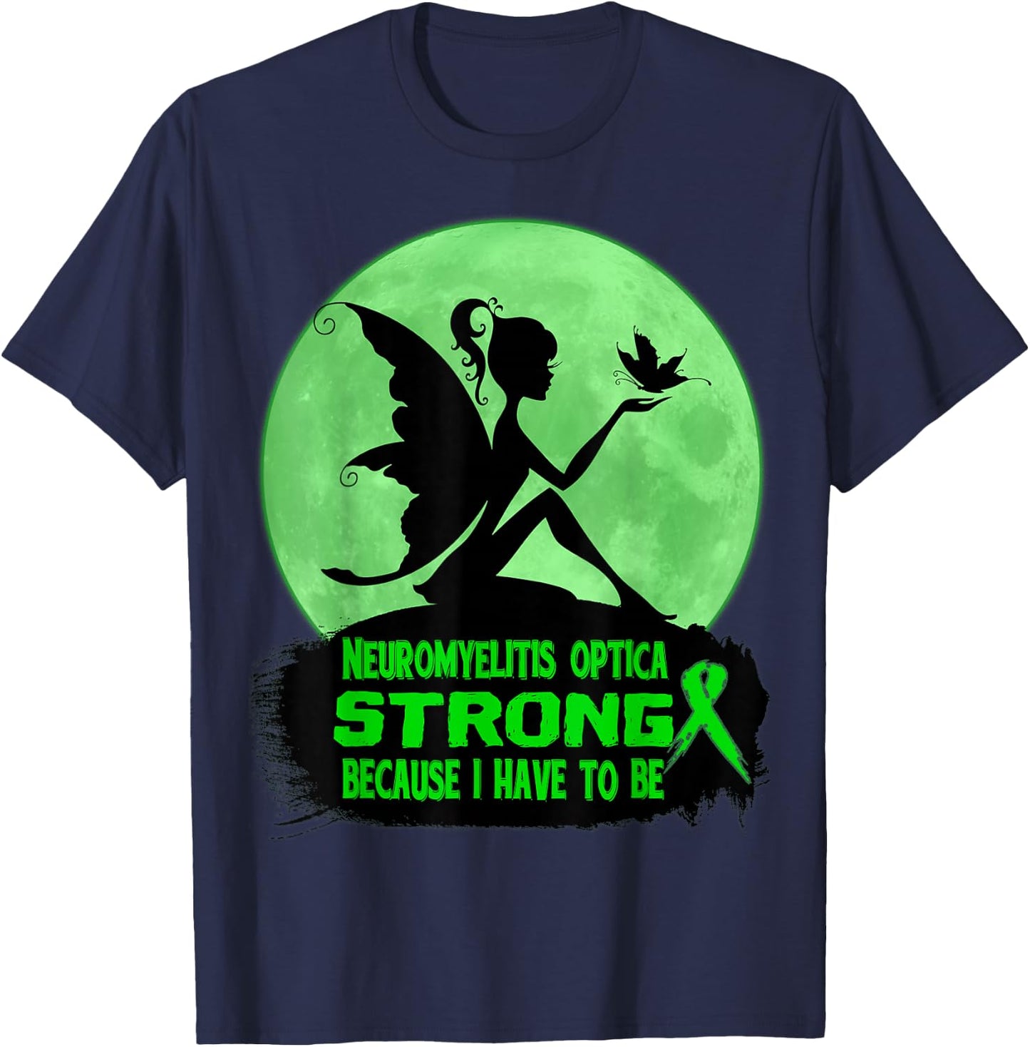 neuromyelitis optica Awareness T-Shirt - T-Shirt | Navy