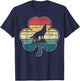 Retro Vintage Wolf Dog Shamrock St Patricks Day Gift Boys T-Shirt - T-Shirt | Navy