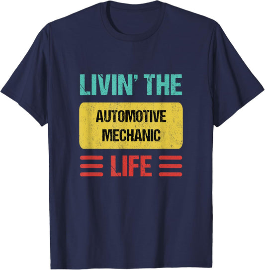 Automotive Mechanic T-Shirt - T-Shirt | Navy