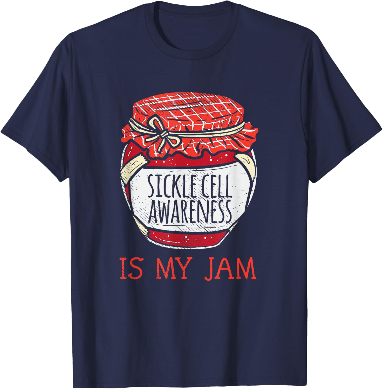 Cute Meme Sickle Cell Support Awareness T-Shirt - T-Shirt | Navy