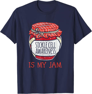 Cute Meme Sickle Cell Support Awareness T-Shirt - T-Shirt | Navy