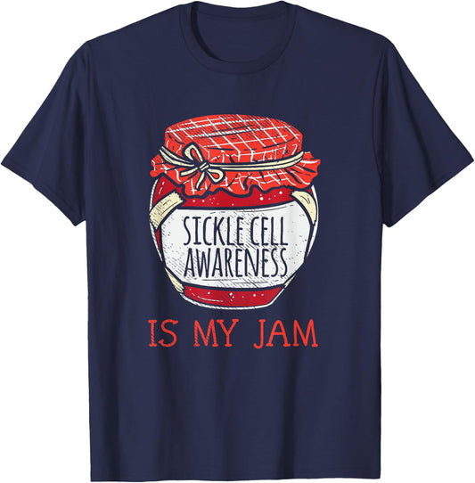 Cute Meme Sickle Cell Support Awareness T-Shirt - T-Shirt | Navy