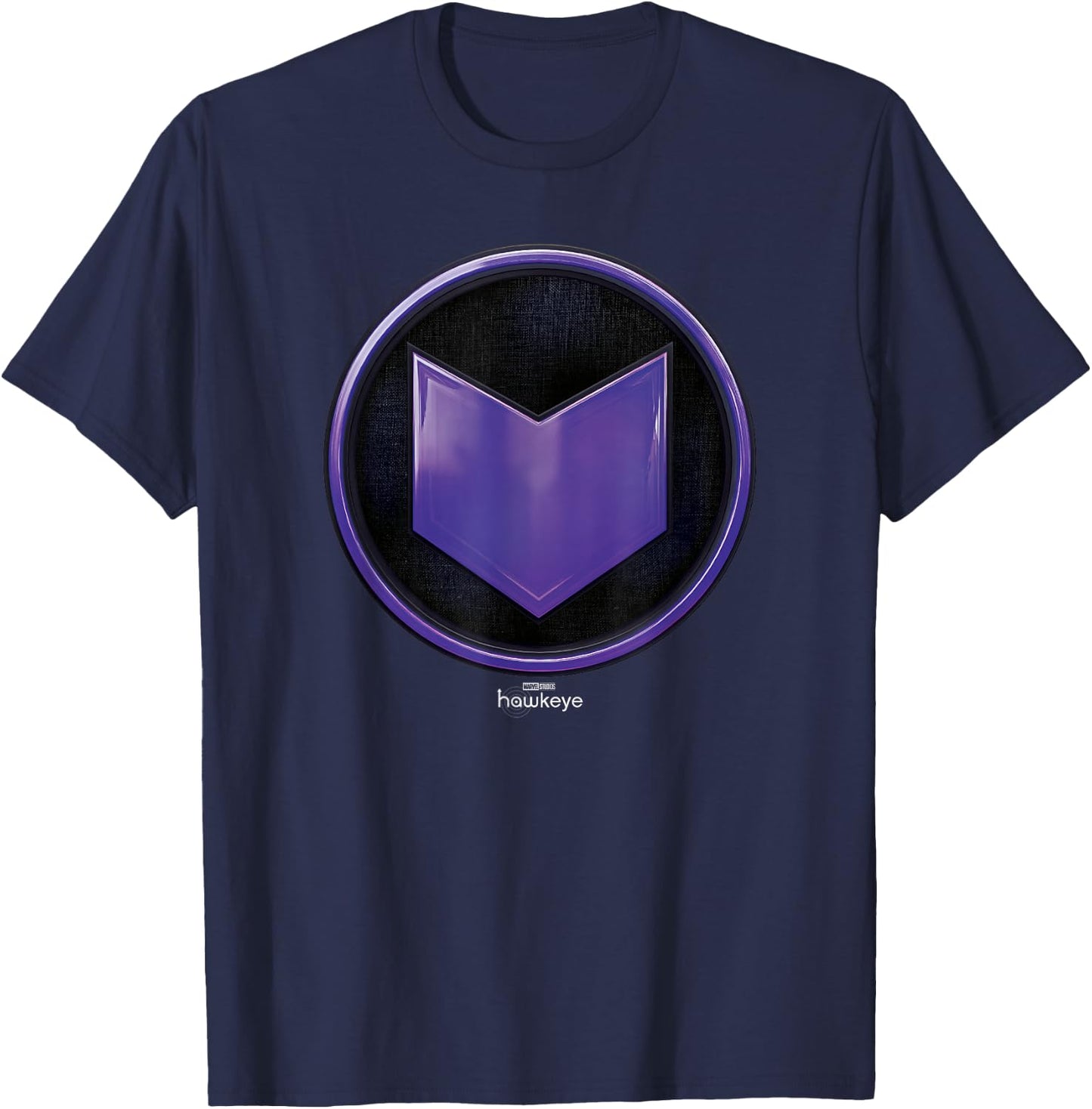 Marvel Hawkeye Arrow Badge Logo T-Shirt - T-Shirt | Navy