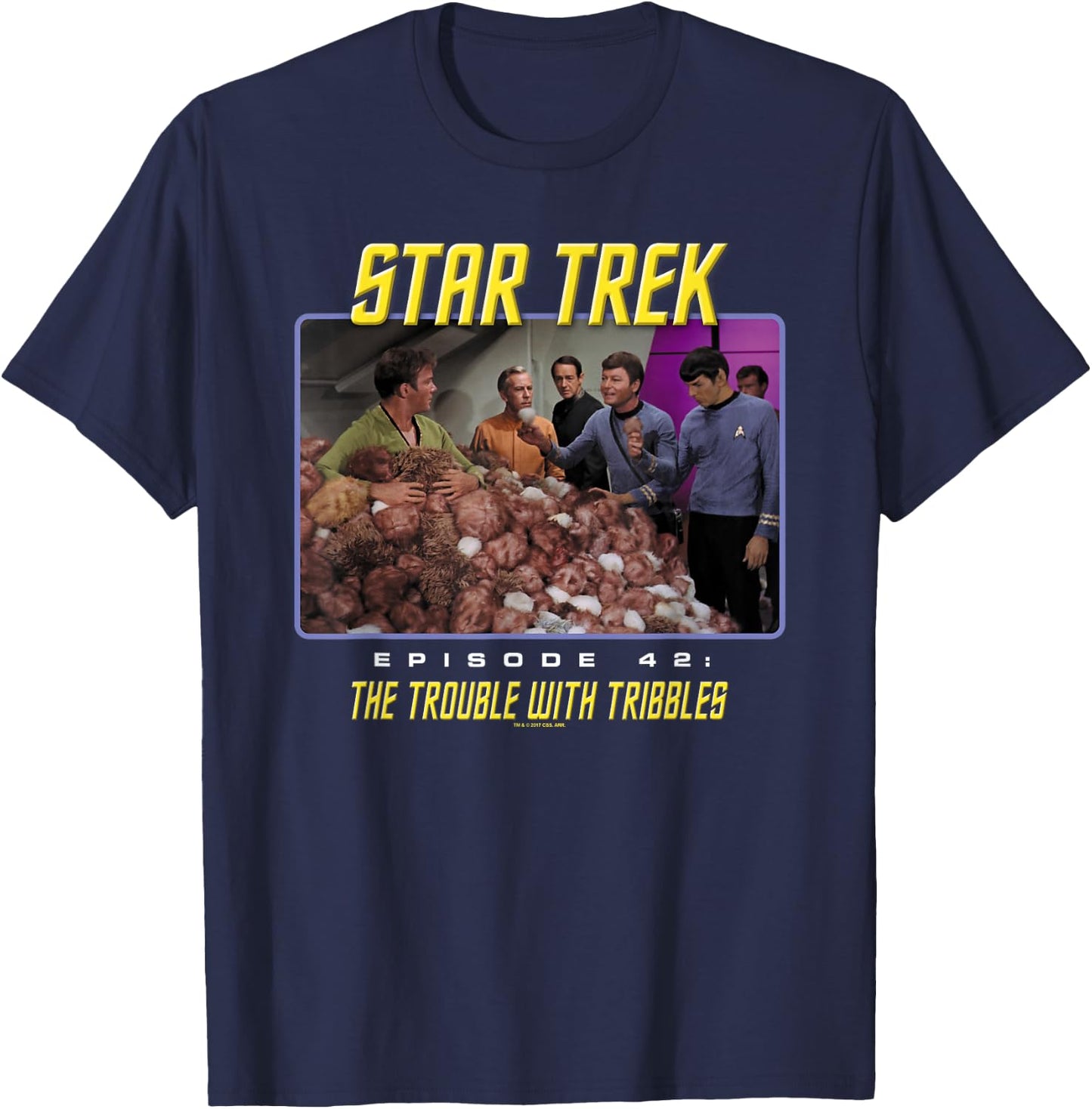 Star Trek The Trouble With Tribbles T-Shirt - T-Shirt | Navy