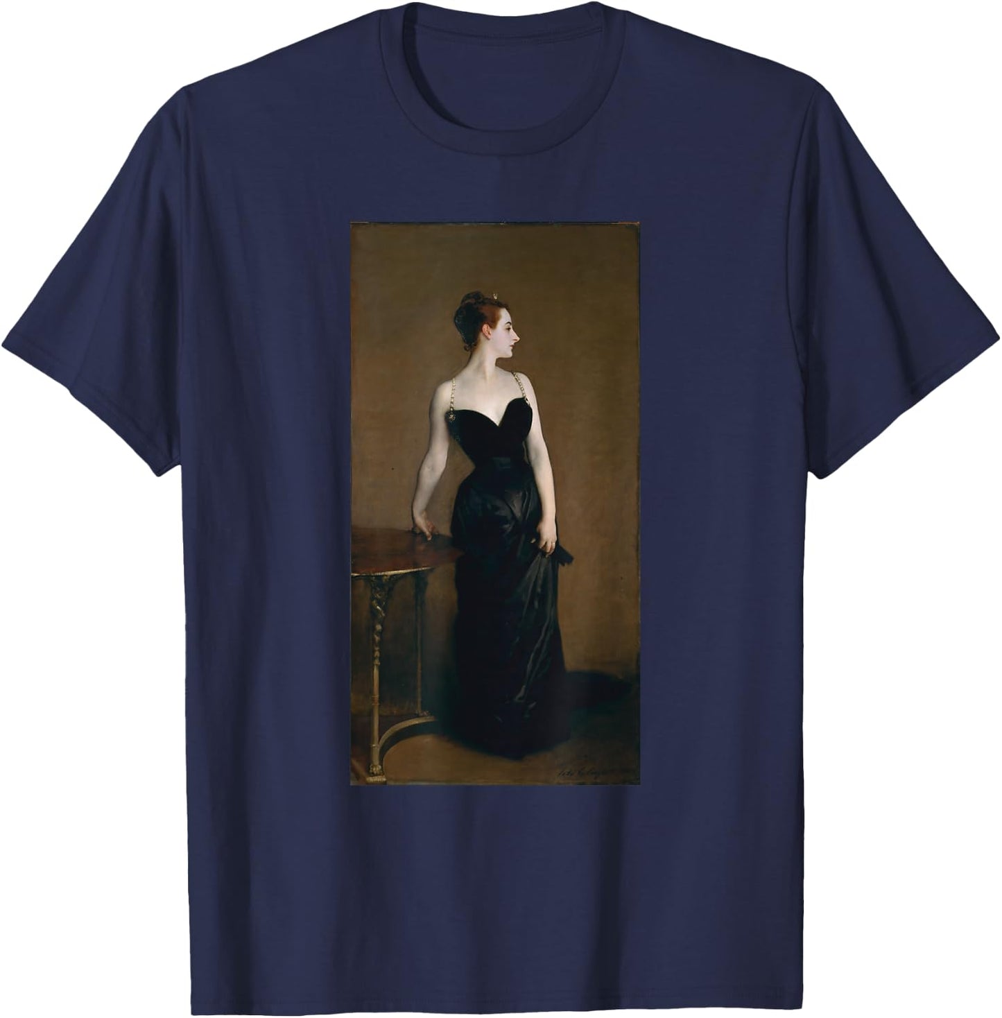 Madame X John Singer Sargent Art Portrait T-Shirt - T-Shirt | Navy