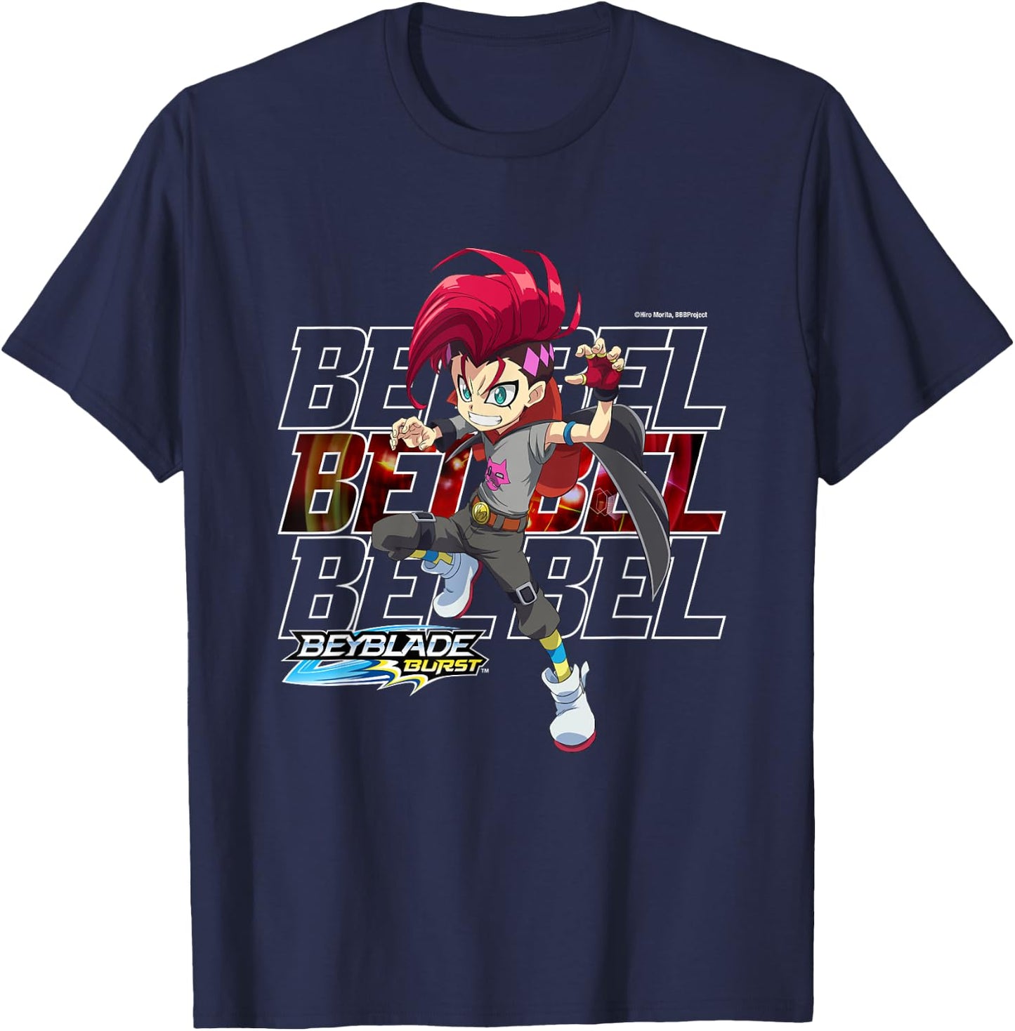 Beyblade Burst Quaddrive Bel T-Shirt - T-Shirt | Navy
