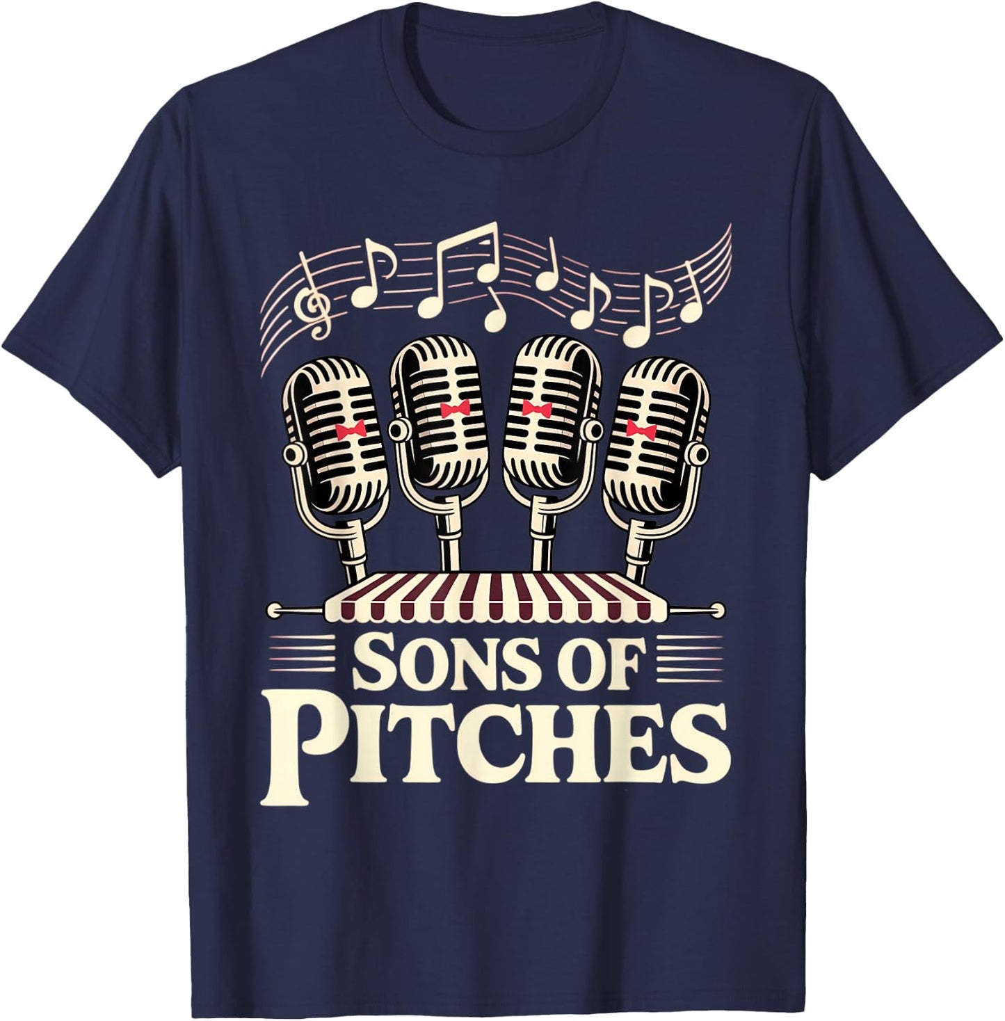 Barbershop Quartet T-Shirt - T-Shirt | Navy
