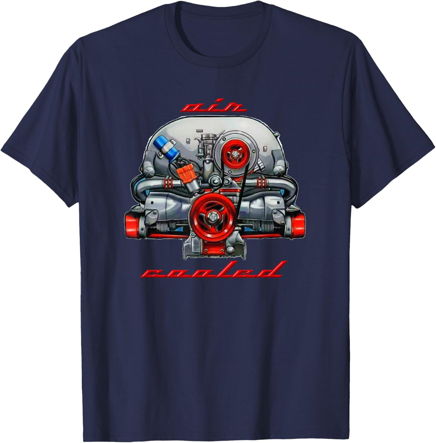 Boxer motor with air cooled T-Shirt - T-Shirt | Navy