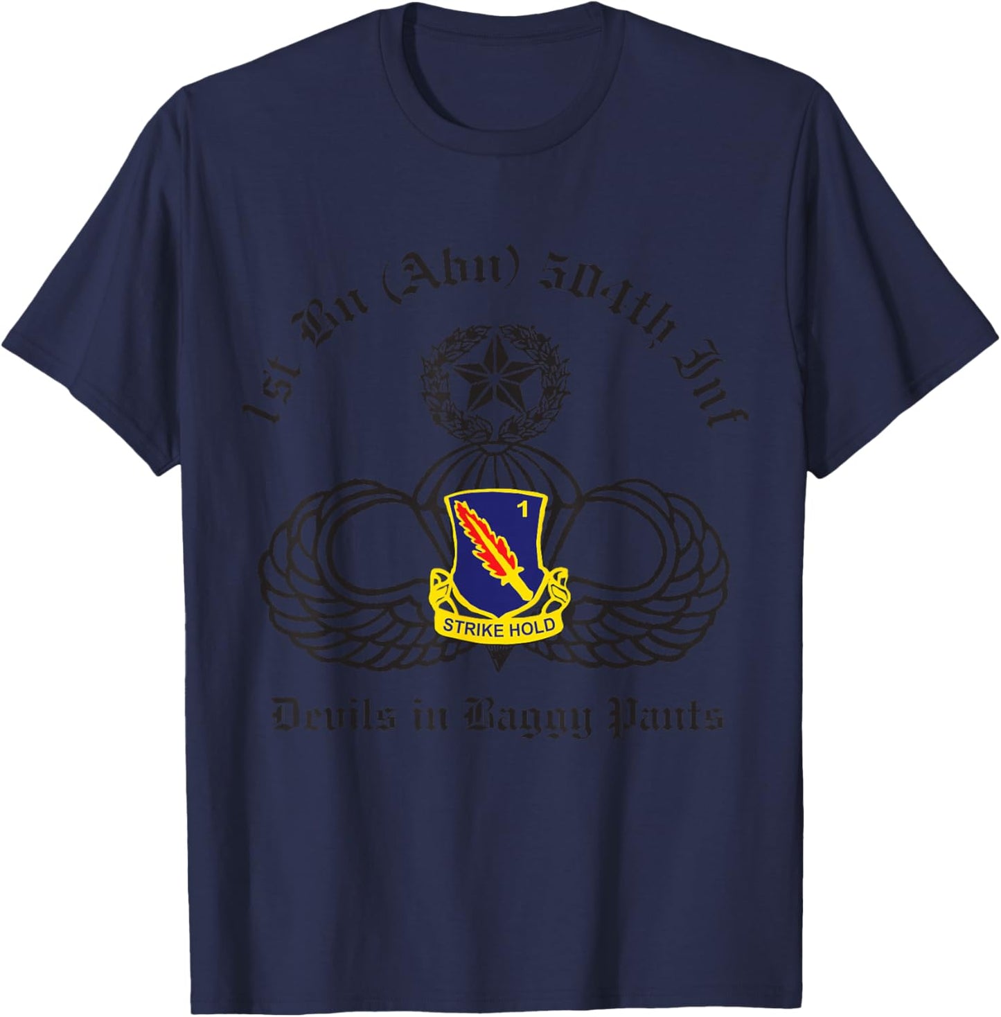 Meach's Military Memorabilia Men's Blue Baggy Sports , Small, Short Sleeve T-Shirt - T-Shirt | Navy