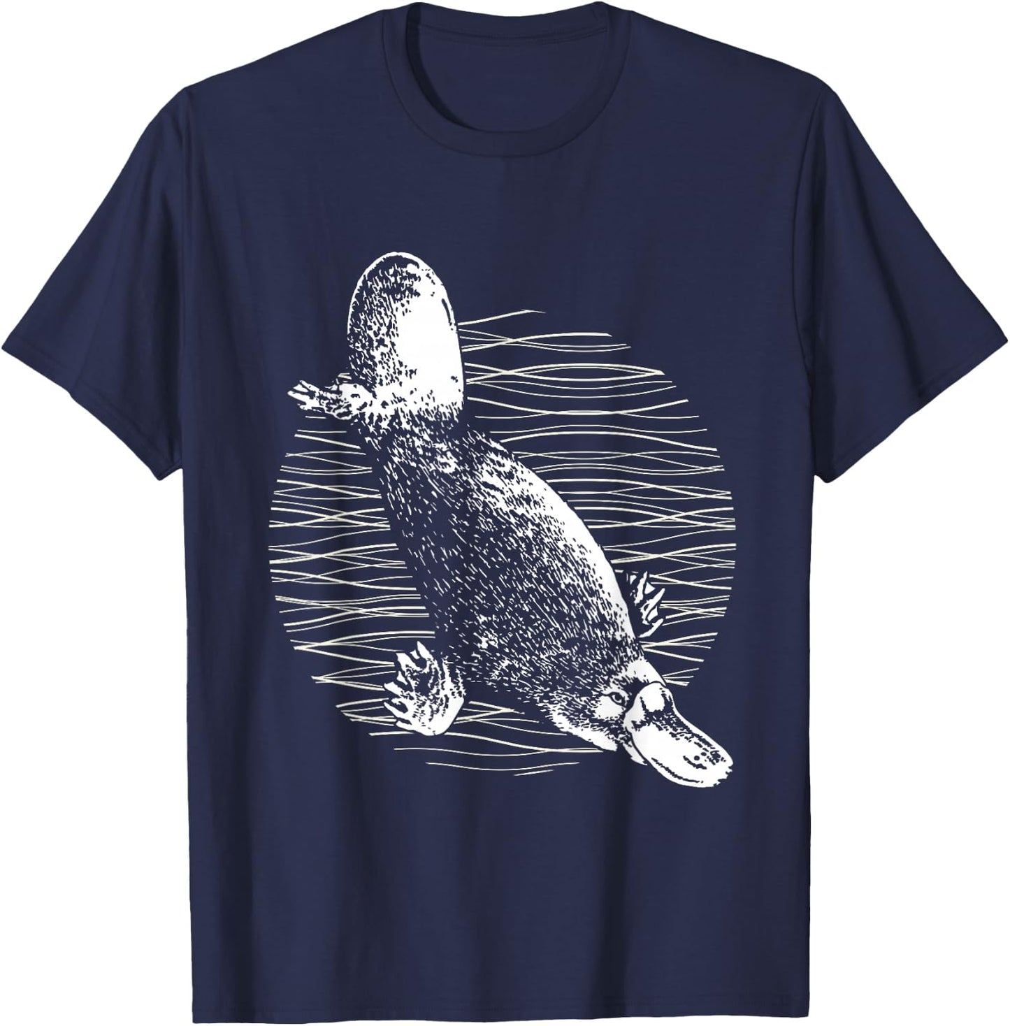 Platypus Outback Wildlife Nature Platypus T-Shirt - T-Shirt | Navy