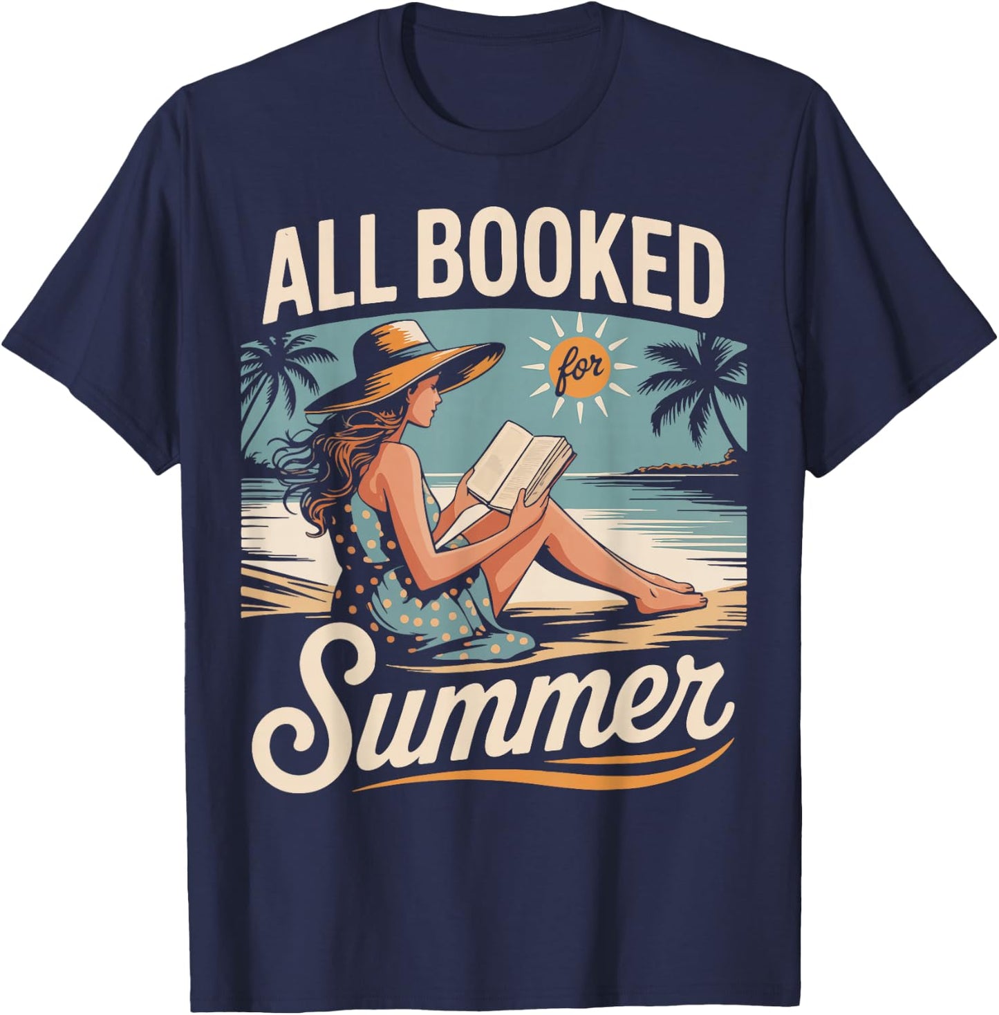 All Booked For Summer T-Shirt - T-Shirt | Navy