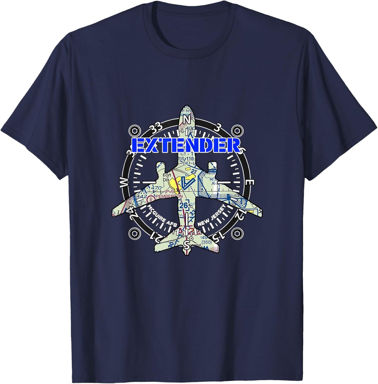 KC-10 Extender Jersey Sectional, McGuire AFB T-Shirt - T-Shirt | Navy