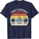 Retro Today's Schedule Coffee Cycling Beer Bike Biking T-Shirt - T-Shirt | Navy