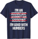 Registered Qualified Accountant Financial Statement Analysis T-Shirt - T-Shirt | Navy