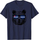 Gay Bear Leather Pride Flag Colors Distressed T-Shirt - T-Shirt | Navy