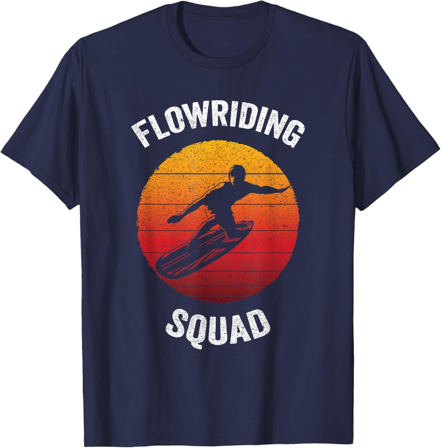 Flowriding Squad | Classic Flowboarding T-Shirt - T-Shirt | Navy