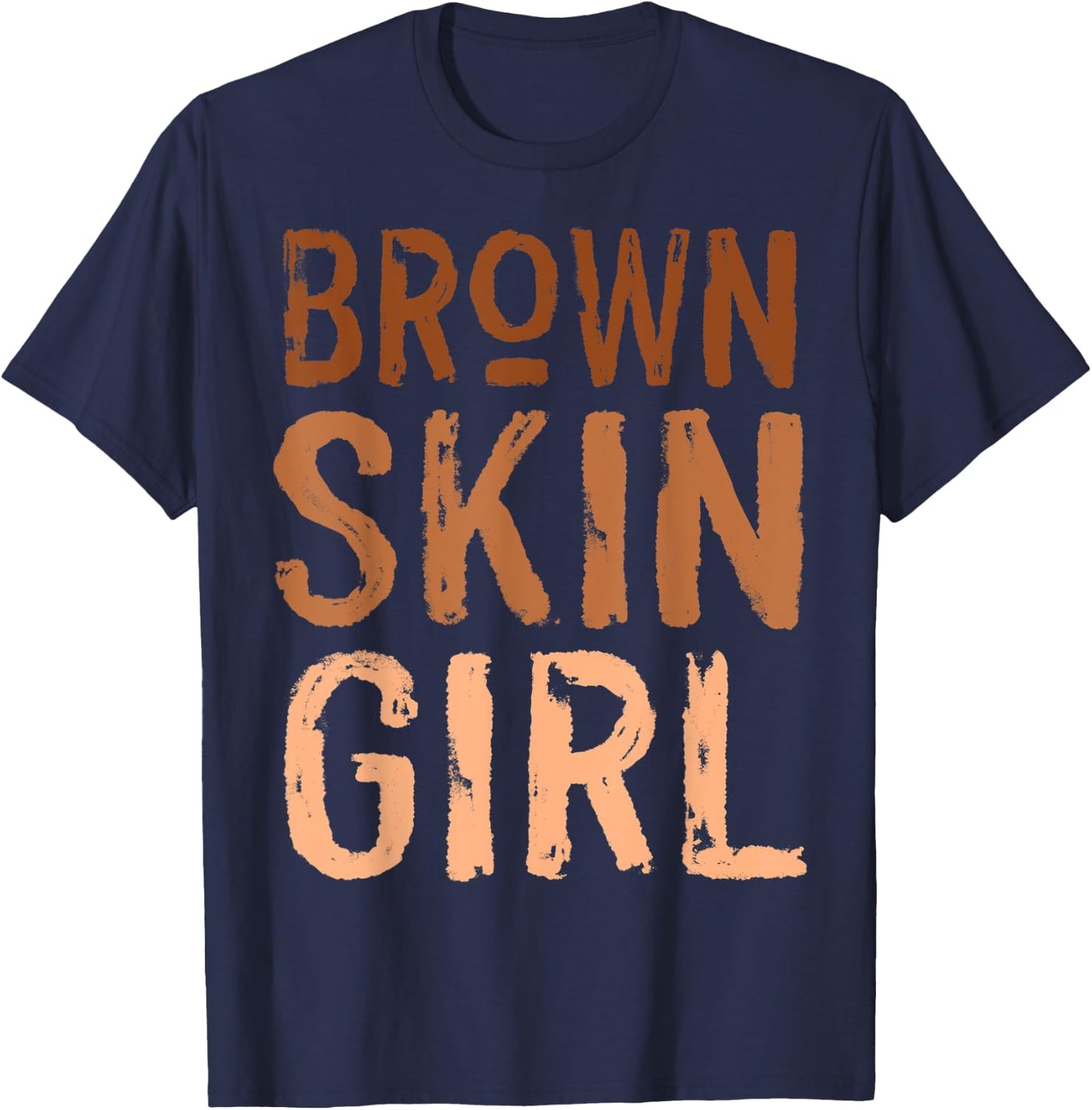 Funny Brown Skin Girl Melanin Queen Juneteenth Women Melanin T-Shirt - T-Shirt | Navy