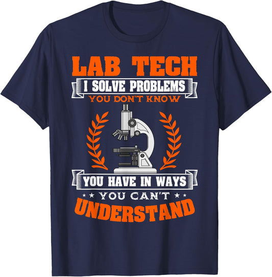 Lab Technician Medical Scientists Laboratory Assistant T-Shirt - T-Shirt | Navy