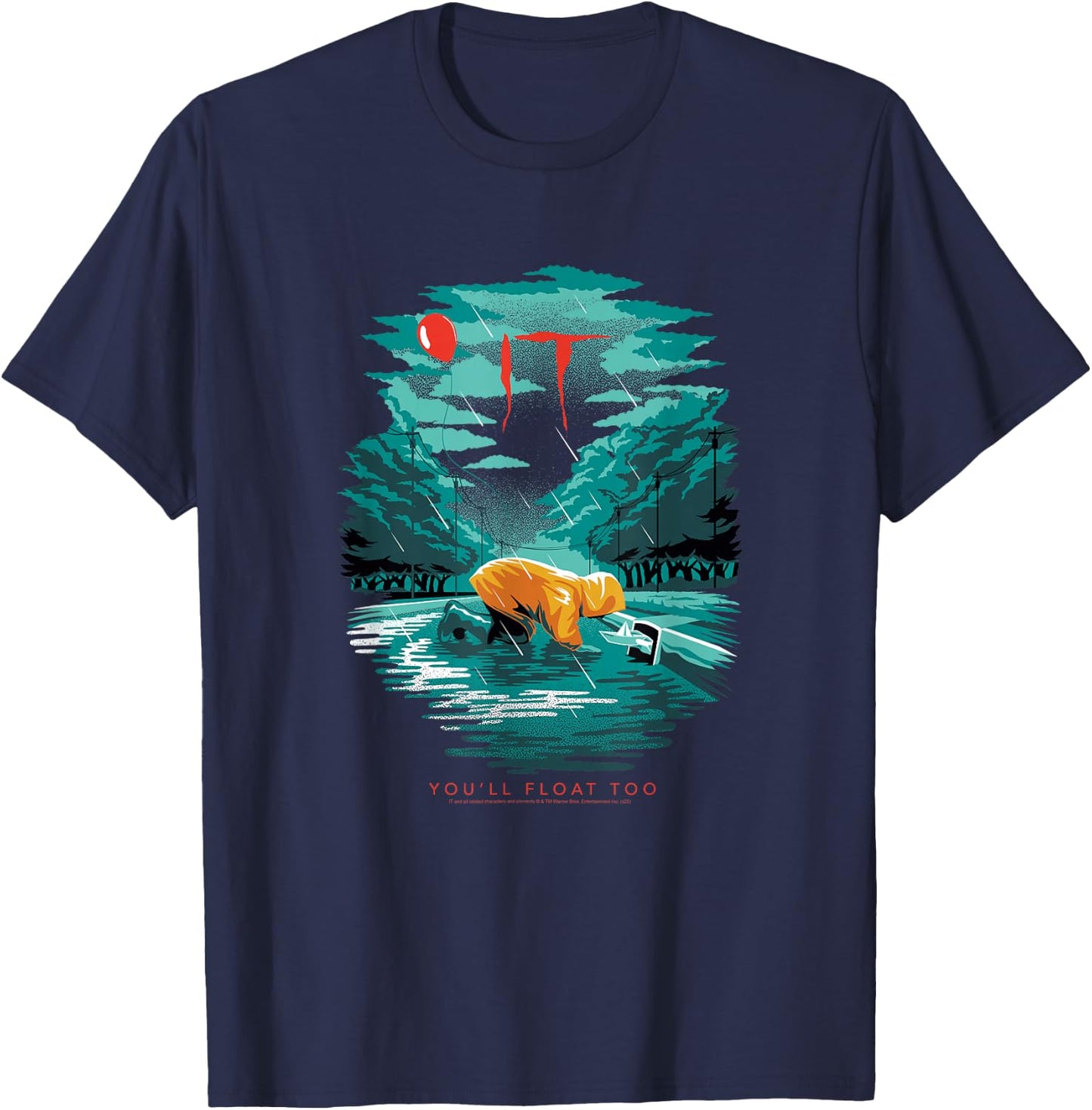 IT Georgie Illustration T-Shirt - T-Shirt | Navy