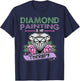 Diamond Painting is my Therapy Shirt Diamond Painting Gift T-Shirt - T-Shirt | Navy