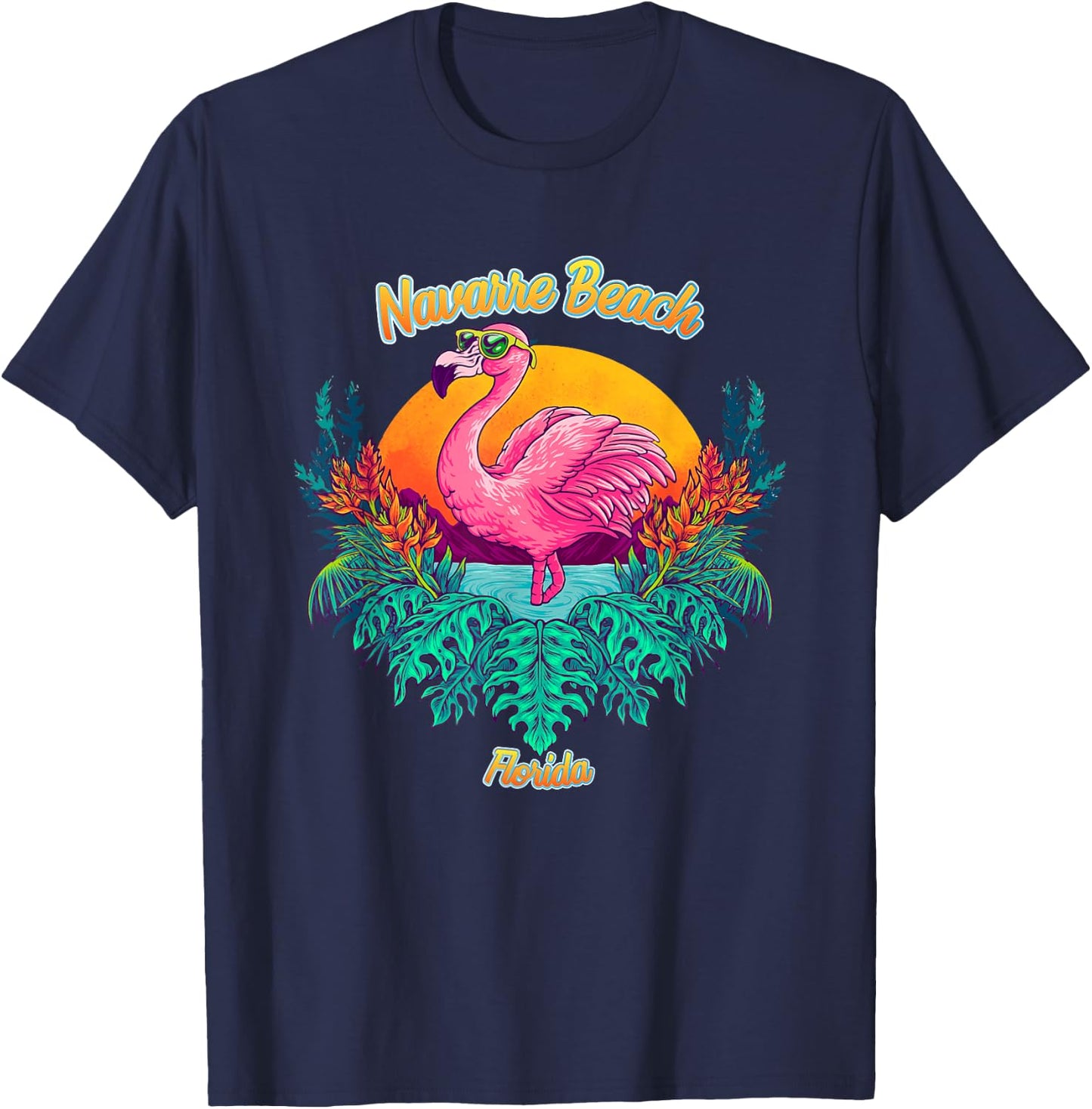 Navarre Beach Souvenir - Florida Reminder Men Women Kids T-Shirt - T-Shirt | Navy