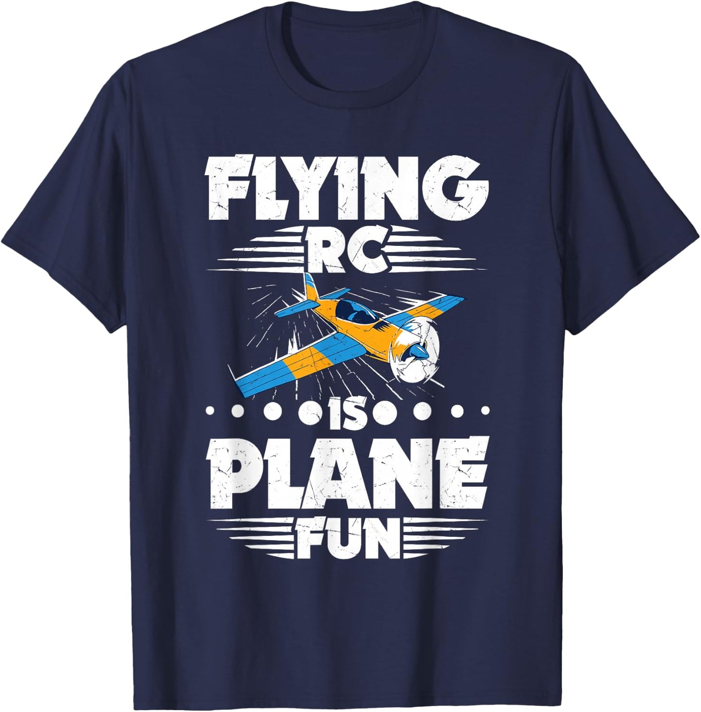 RC Aircraft Flyer RC Plane Model Test Pilot T-Shirt - T-Shirt | Navy