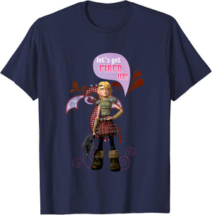 DreamWorks' Dragons: Let's Get Fired Up! Astrid T-Shirt - T-Shirt | Navy