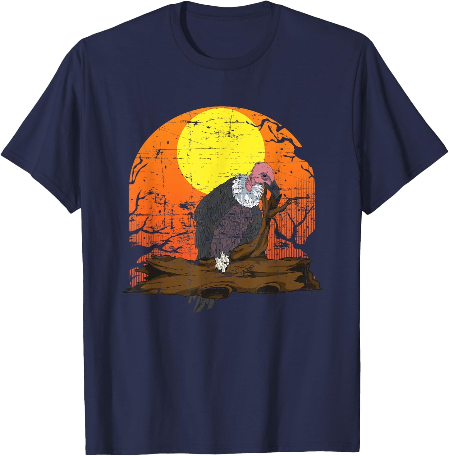 Carrion Vulture Scavenger Bird Animal Vulture T-Shirt - T-Shirt | Navy