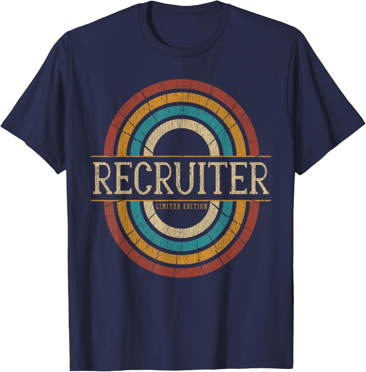 Recruiter Vintage Retro T-Shirt - T-Shirt | Navy