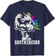 Brothercorn Gift Brother of Unicorn Daughter Sister Birthday T-Shirt - T-Shirt | Navy